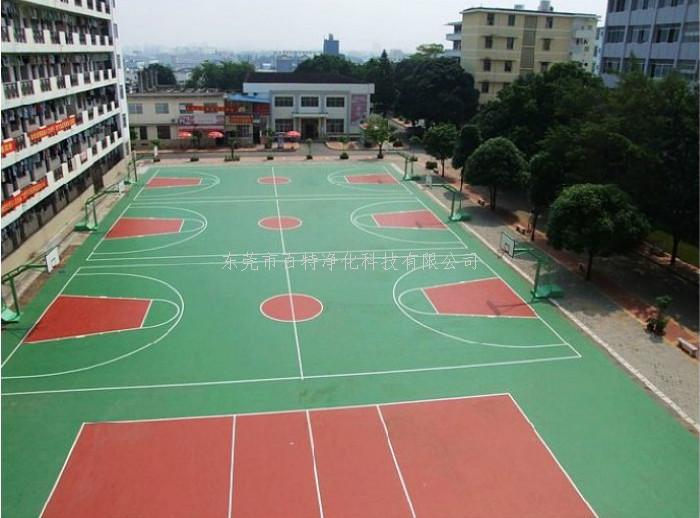 环保硅PU篮球场地坪